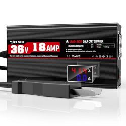 WELNEK 36 Volt 18 Amp Golf Cart Battery Charger for EZGO amp Yamaha, 900W 36V Golf Cart Trickle Charger, Crowfoot Plug for Club Car Carts, 4-6 Hours F