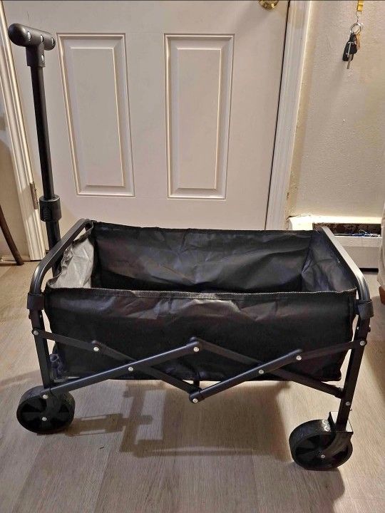 Folding Shopping Cart, Alloy Folding Trolley, Sports Equipment Transport Cart,220LBS