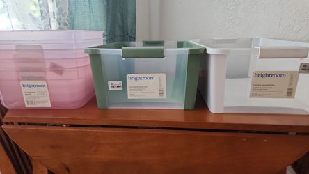 New Brightroom Storage Bins NOT LIDS– Multiple Styles Available