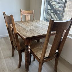Vintage Wood Dining Table