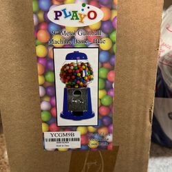 Coin Bank Gumball Machine - blue - New