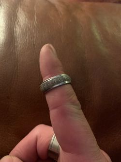 Titanium band style custom ring