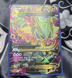Pokémon TCG M Rayquaza EX Full Art Ultra Rare Card XY Roaring Skies