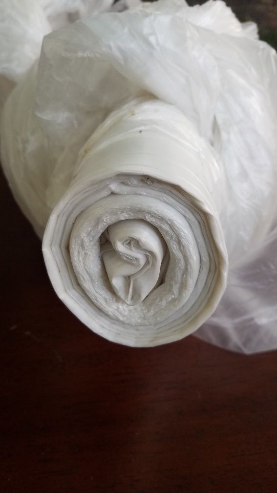 Roll off plastic.