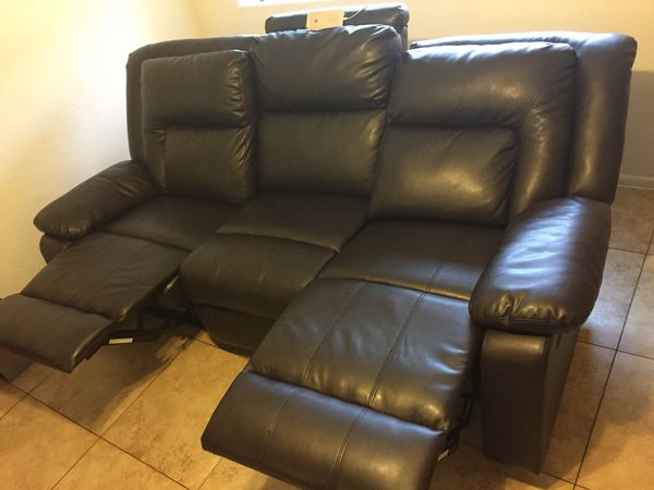 Dark Brown Leather Sofa Very Comfortable Vesry Affordable For Dark Brown Leather Sofa Very Comfortable Vesry Affordable For In Phoenix Az Offerup