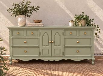 French Cottage Eucalyptus Dresser • 9 Drawer