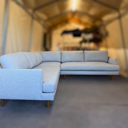 West Elm Haven Loft 3-Piece L-Shaped Sectional Sofa Delivery Available