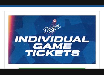 Dodger single game tickets May 2026