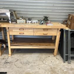 Work Table $130 Solid Wood (OBO)