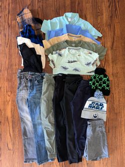 Boys size 8 clothes bundle 18 pcs
