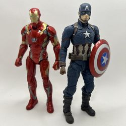 Marvel Diamond Select Iron Man And Captain America 