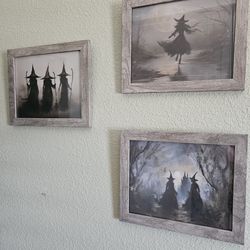 Whimsical Witches.   $10 Each Or $25 For The Set Of 3.  New, Never Used.