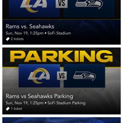 Rams Vs Seahawks @ SOFI Stadium 