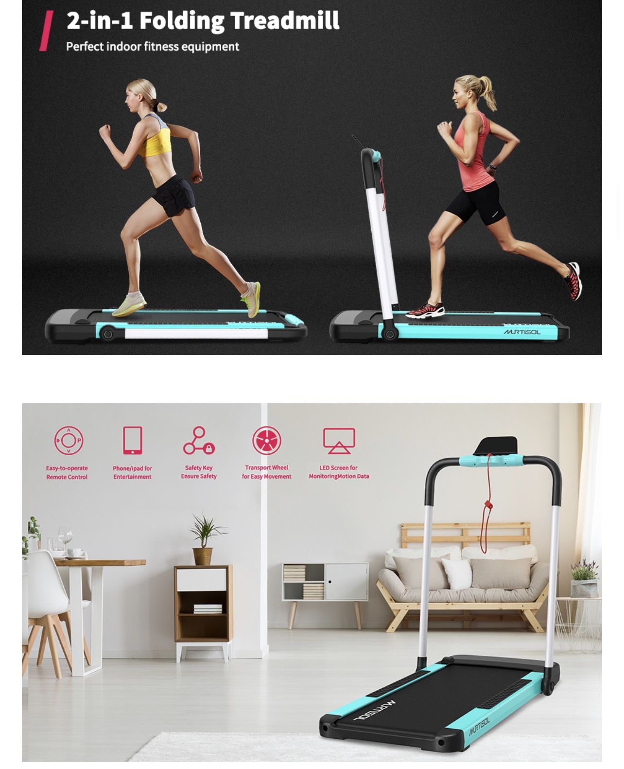 Electric Treadmill Murtisol Folding Treadmill Murtisol Electric