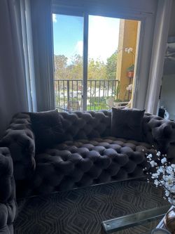 Luxury Velvet Sectional Sofa Set