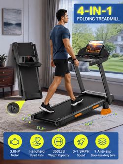 🔥 BIG SALE 🔥  UMAY 4-in-1 Folding Treadmill  🏃 Walk • Jog • Exercise Anytime  💥 Amazon: $180  💲Today: ONLY $100  ✔ 12% Incline  ✔ 350 lbs Capacit