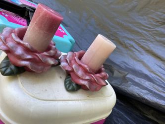 Candle holders and candles