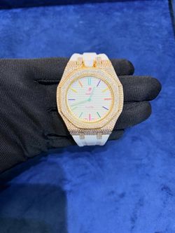 AP X SWATCH Royal Pop Iced out watches 💎