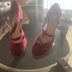 Zeera Wine Color Stilettos 