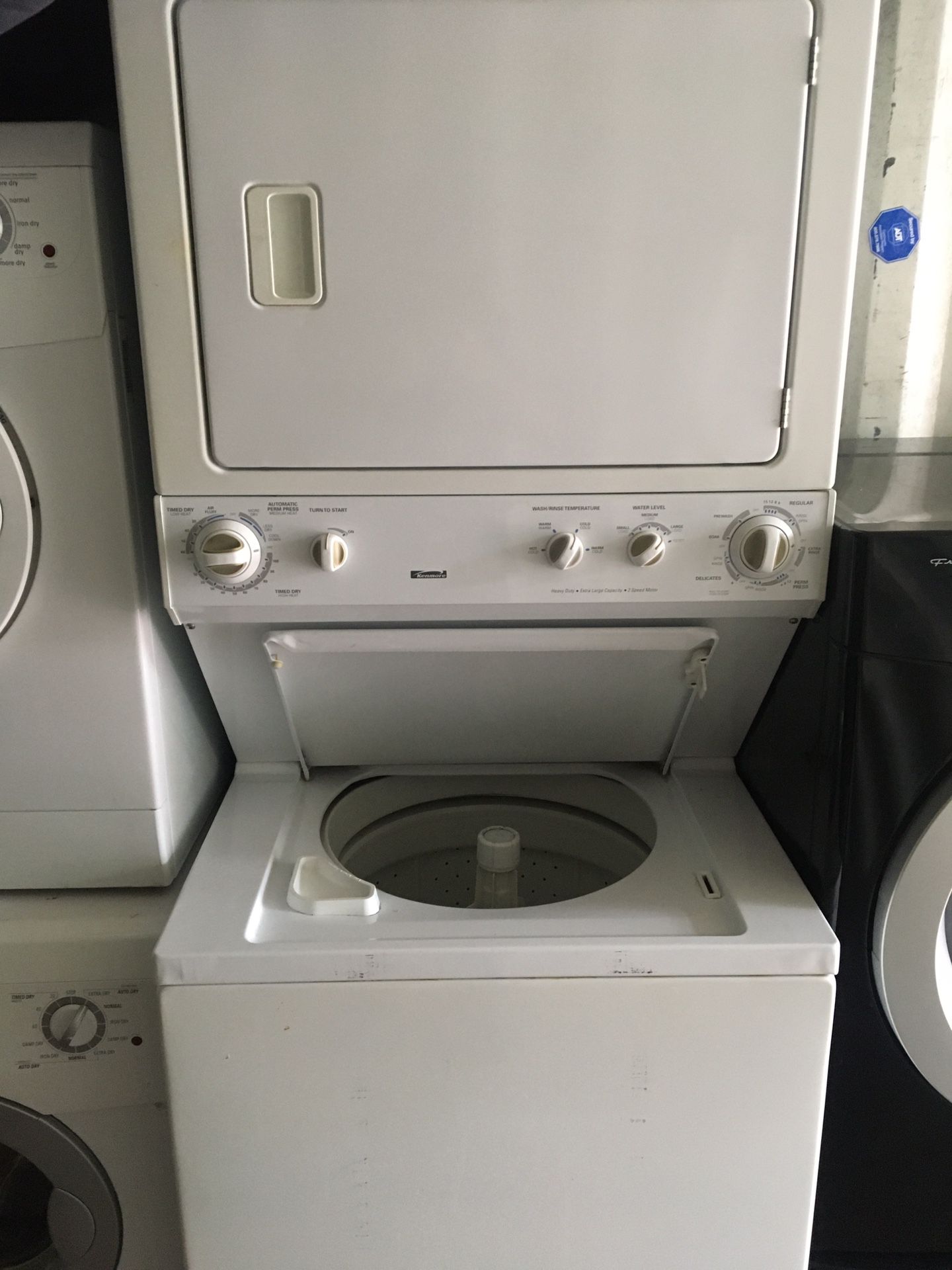 KENMORE STACKABLE COMBO WASHER DRYER 27" WIDE PERFECT