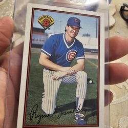 Ryne Sandberg Chicago Cubs Legend '89 Bowman '89 Topps Big Baseball Cards 