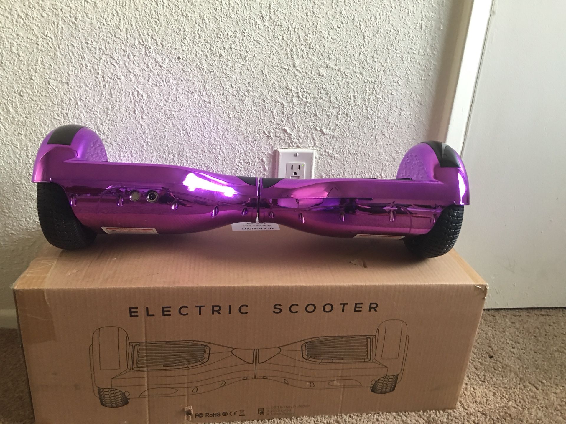 Brand new purple metallic hoverboard