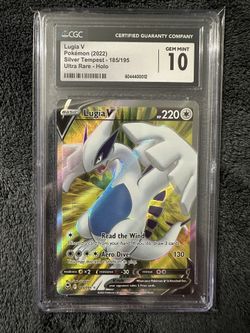 Lugia V, CGC 10 Gem Mint. Silver Tempest. 185/195