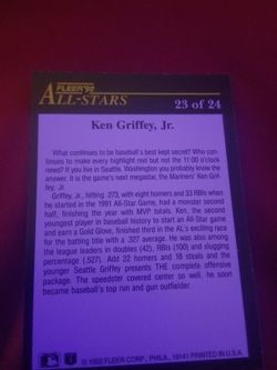 2 Ken Griffey cards