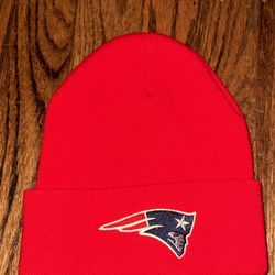 PATRIOTS RED SKI HAT 