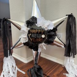 Happy New Year Star Pinata 