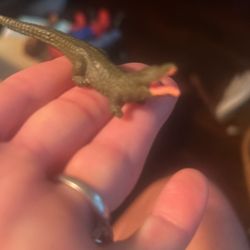 Plastic Toy Alligator From 1950 Is Your Hand Painted Plastic