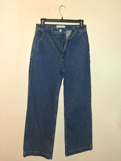 Abercrombie & Fitch Blue Wide Leg Jeans