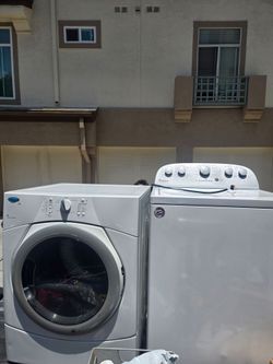 Whirlpool 4.5 plus cubic feet washer and Whirlpool gas dryer both work great/ can deliver today $80 and install and remove