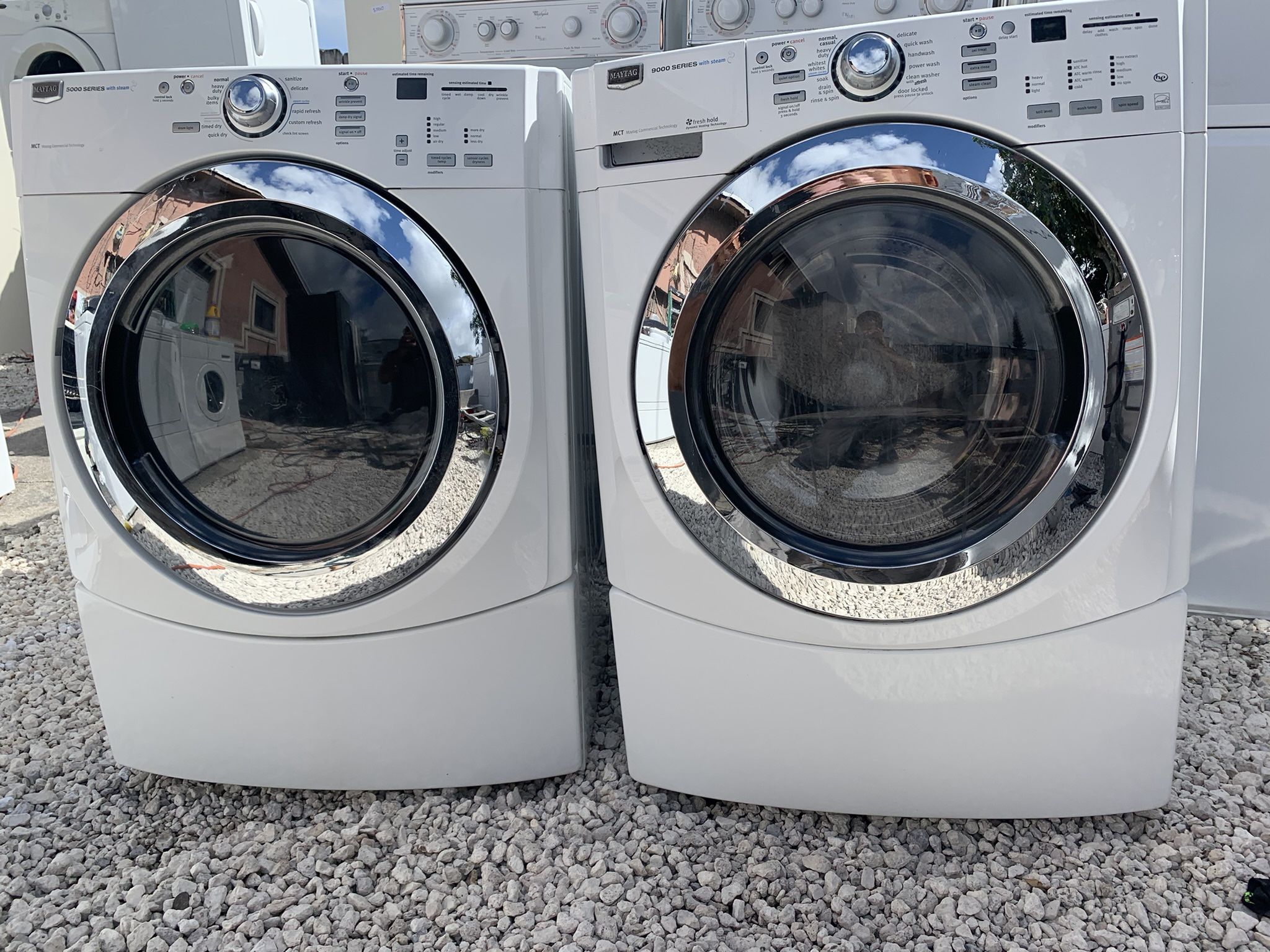 Maytag Washer And Dryer Set White Working Perfectly Fine