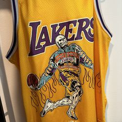 Warren Lotas LeBron Championship Lakers Jersey