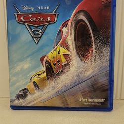 $5 DISNEY BLU RAY MOVIE. CARS 3. BLU RAY ONLY.  NO DIGITAL. $5 OR TRADE FOR A MOVIE TITLE I DO NOT ALREADY OWN.