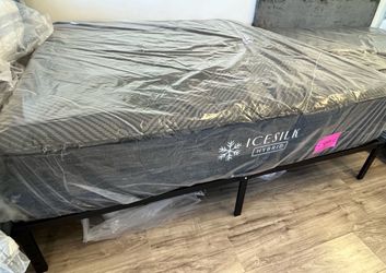 New 14” Silk Plush Hybrid Cool Ice Gel King Mattress - Best Of The Best- $0 Down, Financing Available