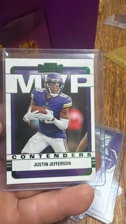 Justin Jefferson Panini Contenders MVP Football Card