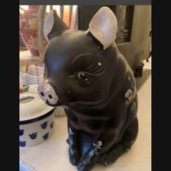 Vintage Chalkware Piggy Bank