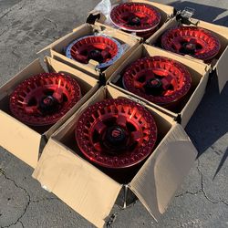 Brand New 17” Fuel Warp Beadlock Wheels For 6x139 (6x5.5) Trucks (Set of 6)