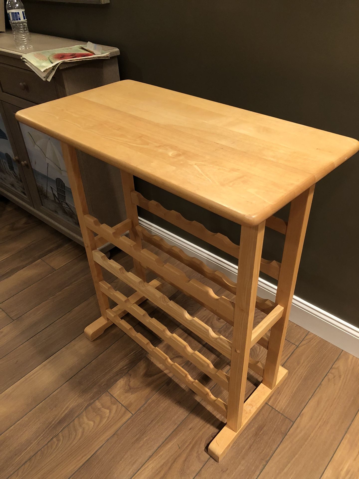 Solid Oak Wine Rack