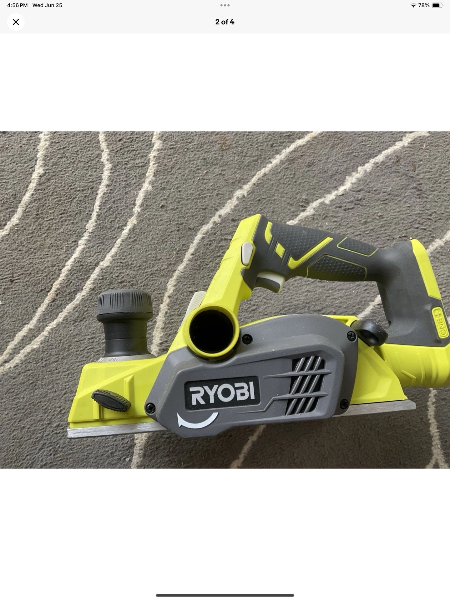 RYOBI HAND PLANER NEW 18 V NEW TOOL ONLY