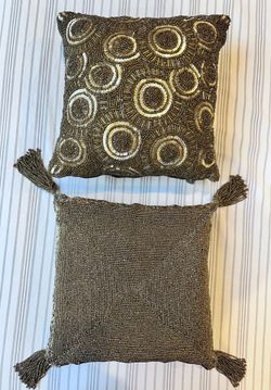 Beaded cushions