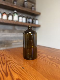 32oz Boston Round Amber Glass Food/Pharmaceutical Grade (Pallet)