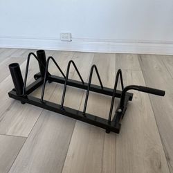 Weight Plate Rack, Barbell Storage, Rollable