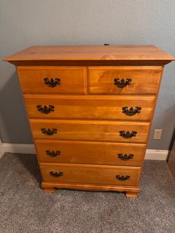 Solid Wood Tall Dresser Chest of Drawers