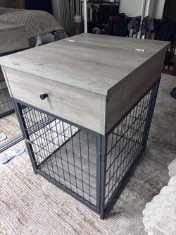Side table/dog crate