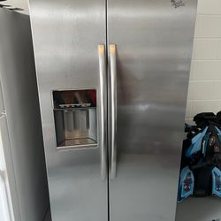 Whirlpool side by side stainless steel