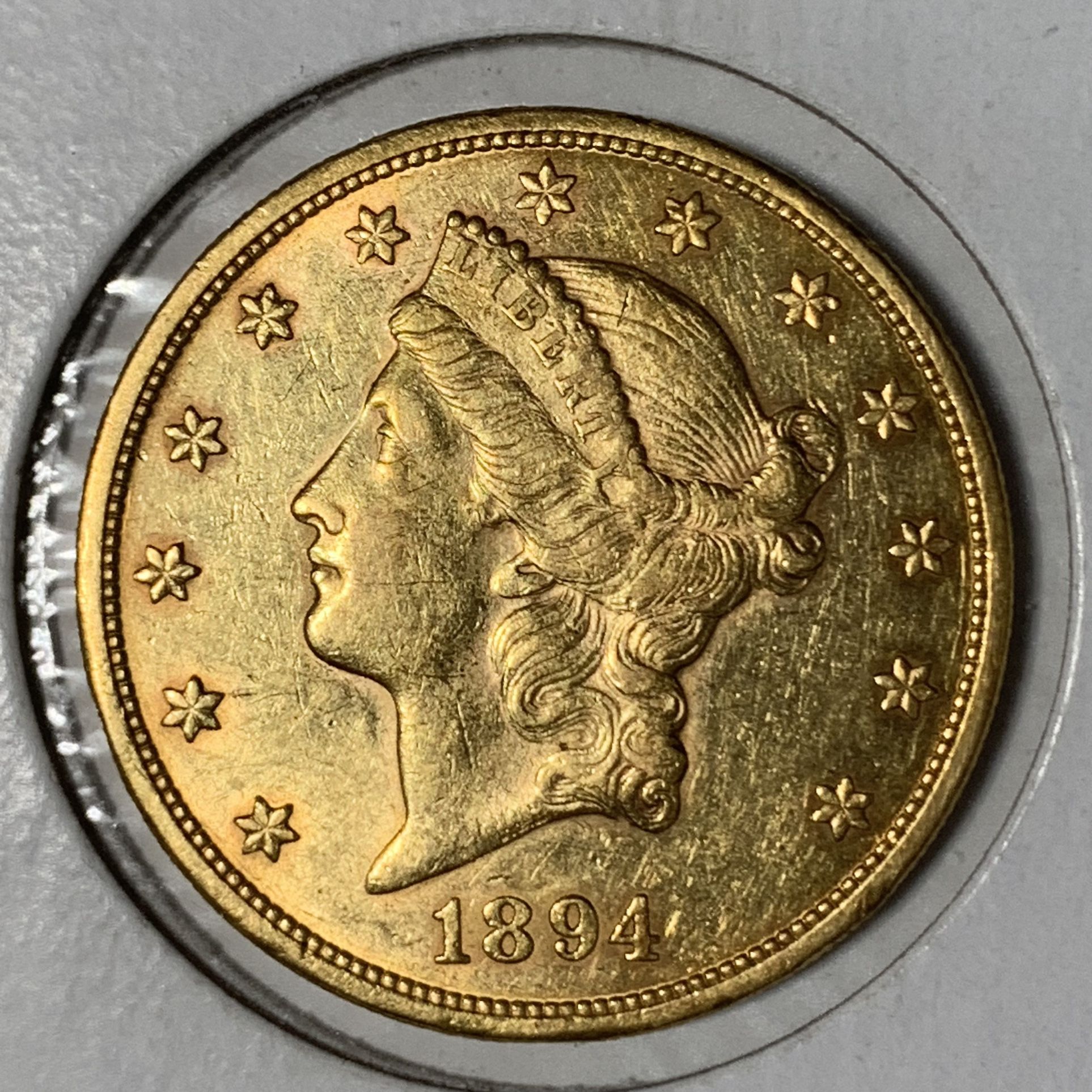 1894 $20 Double Eagle Gold Coin