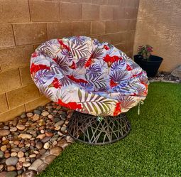 Swivel Papasan Chair